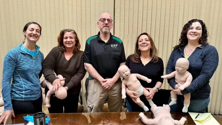 GRF Training Red Cross certified instructor after teaching a CPR class in New Jersey